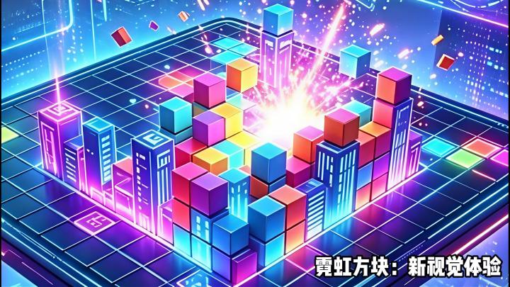 霓虹方块:经典玩法新体验截图