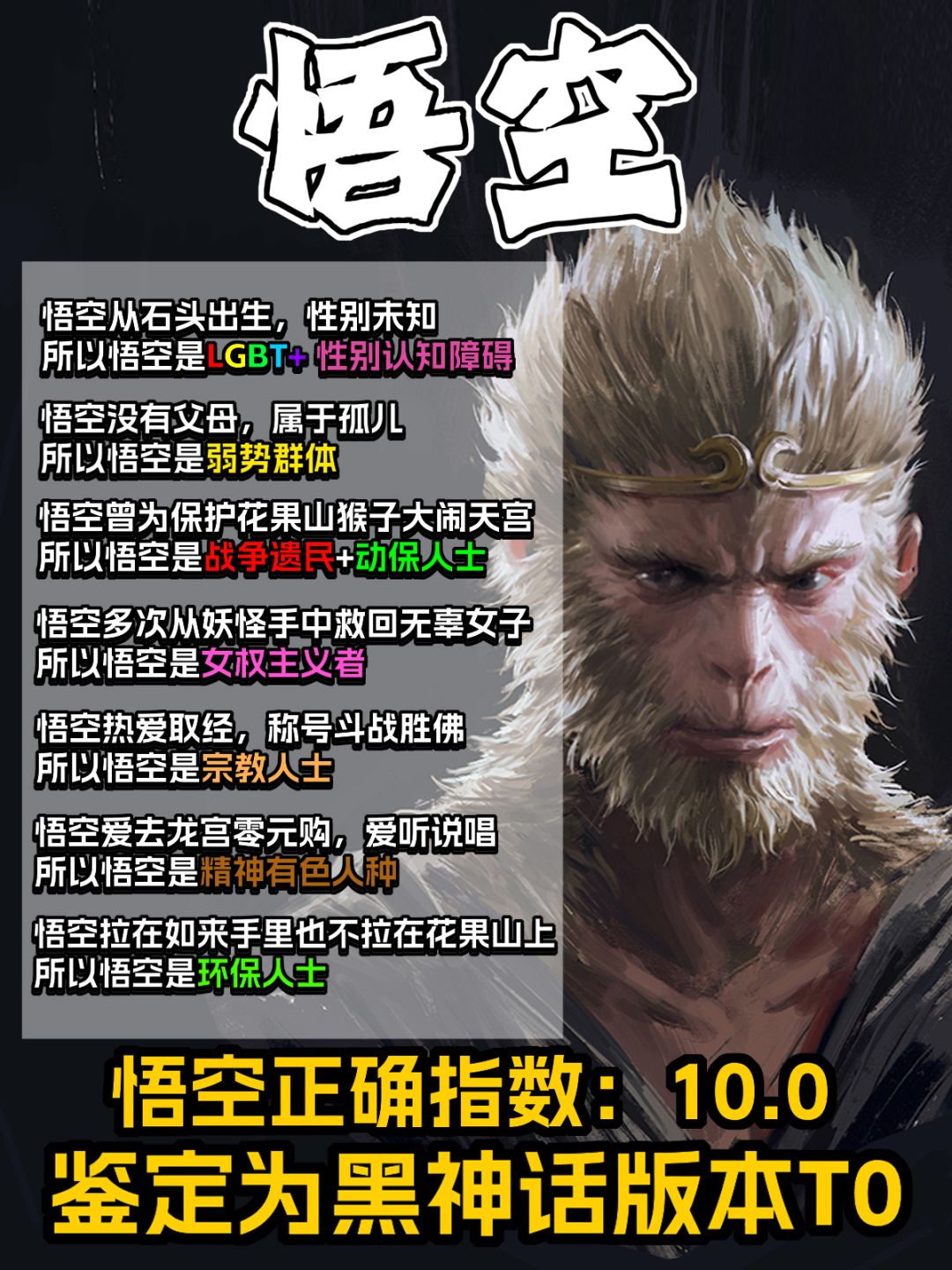 人均正确圣体!原来黑神话才是政治正确的神 2