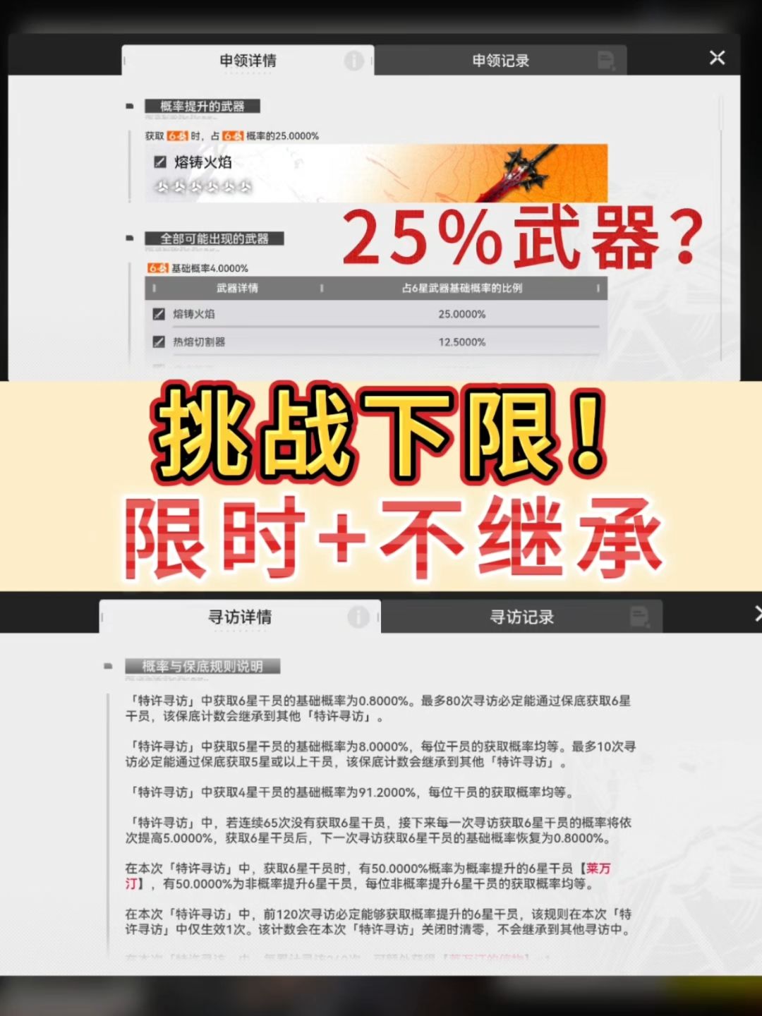 保底不继承+买体力需付费+25%武器=❓ 1