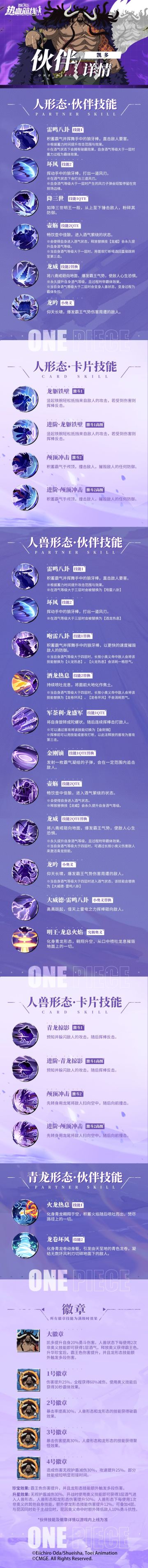 三形态出场！凯多伙伴技能详情