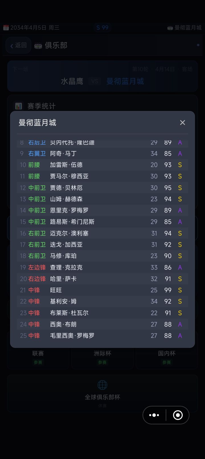 我的天哪曼城大人截图