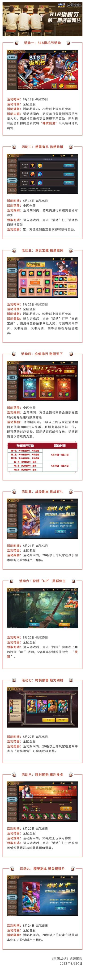 活动预告 | 818街机节第二期活动预告