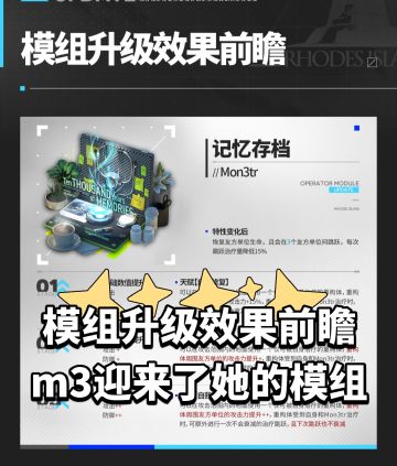 12月模组升级效果前瞻，m3迎来了她的模组