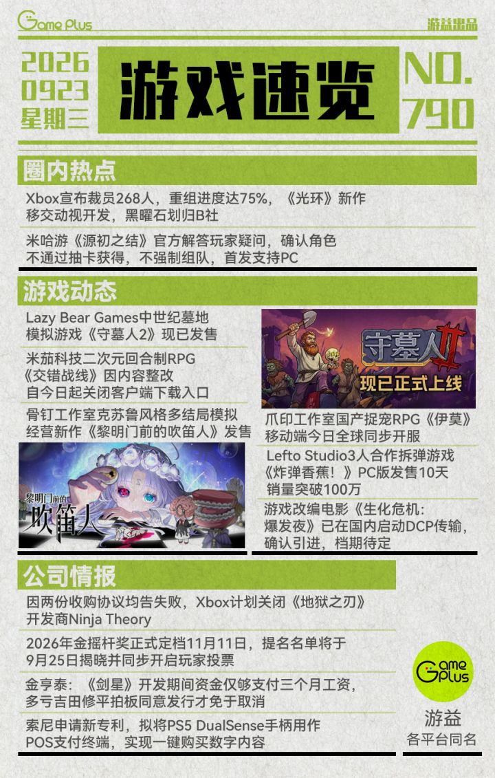 游戏行业值得关注的信息-0923截图