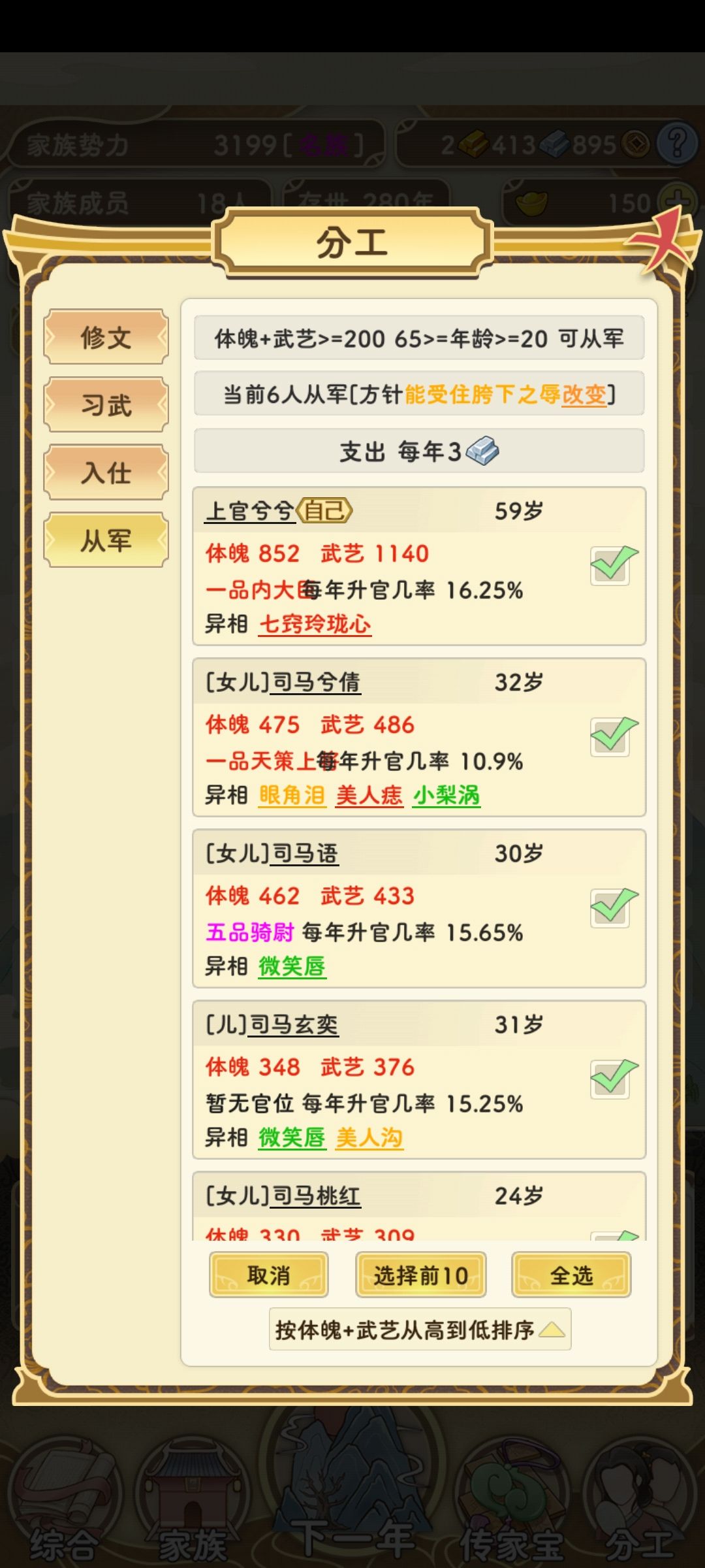 终是在285年迎来了4个一品同堂 4