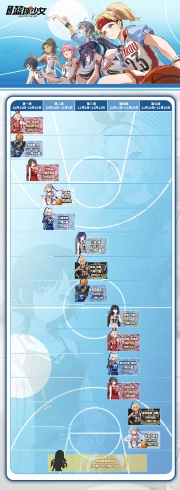 卡池爆料丨未来一个月的卡池日历图，请查收