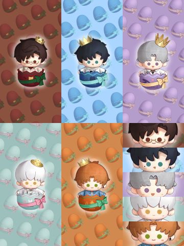 光与夜之恋✖️全男主｜Q版生日壁纸👑