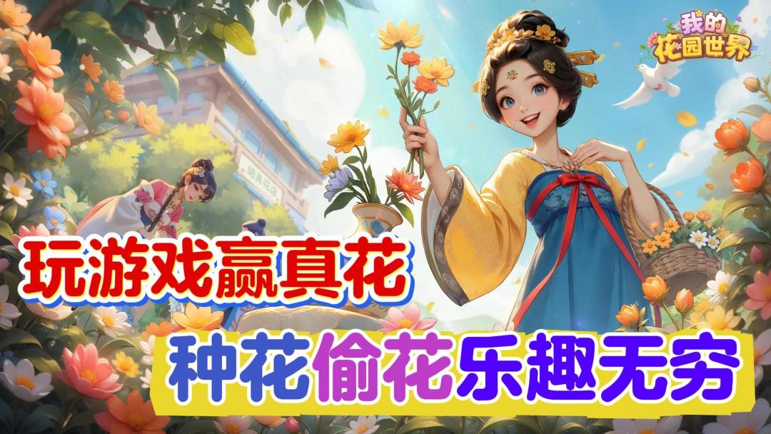 自由种花+好友偷花！重温经典农场体验！玩游戏也能赢真花！截图