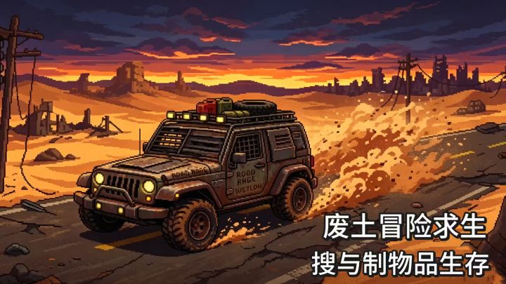 末日骑车生存，搜刮物资招揽队友一并战斗截图