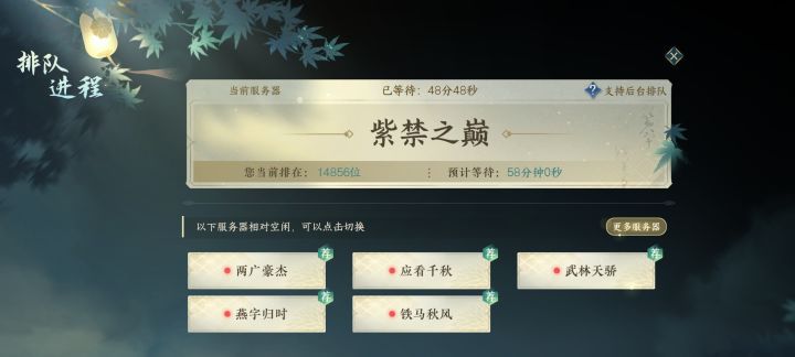 关于这个每次上线排队一小时截图