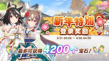 “新年特别登录奖励活动”活动开放中！