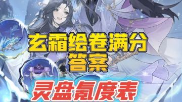 玄霜绘卷满分答案以及活动氪度表