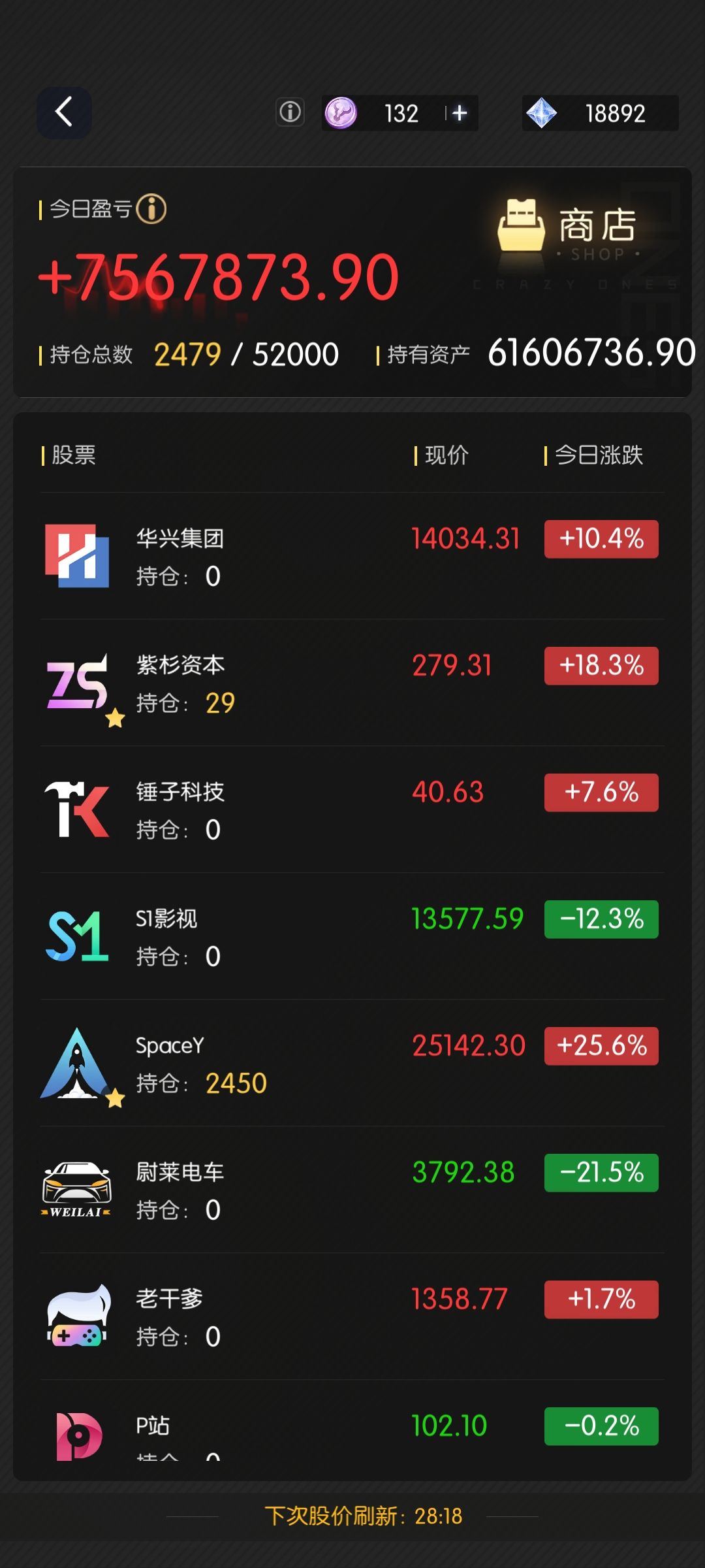 4.13股票推荐截图