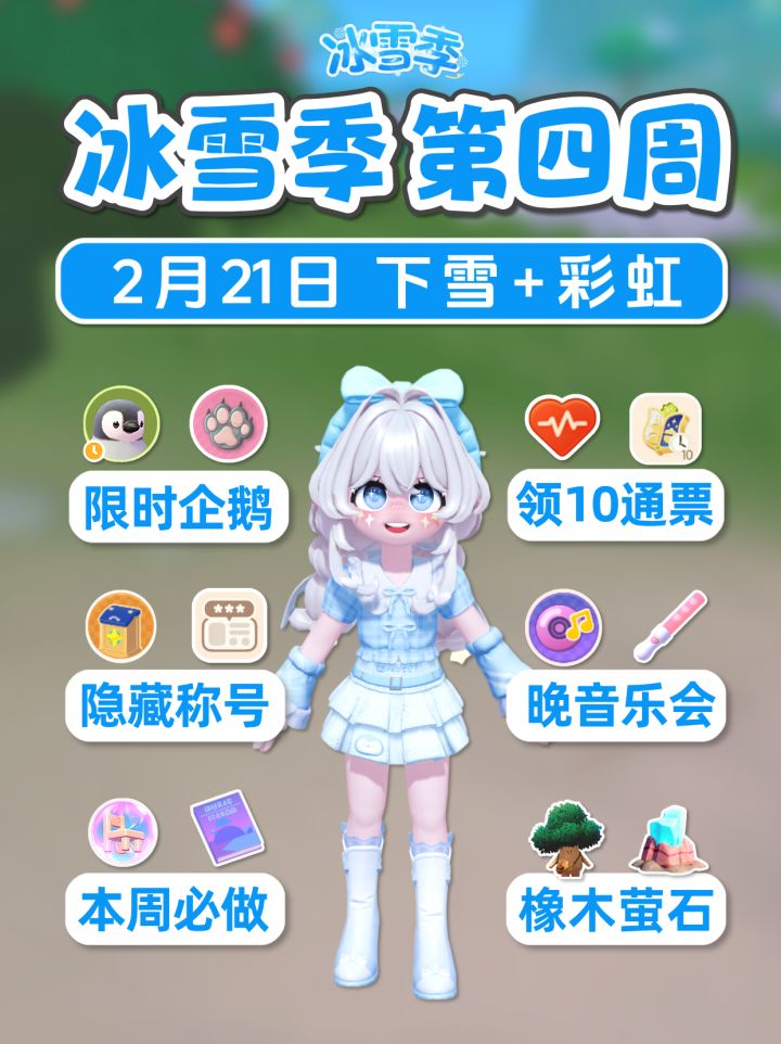 冰雪季第4周 企鹅 10通票 收集挑战隐藏称号截图