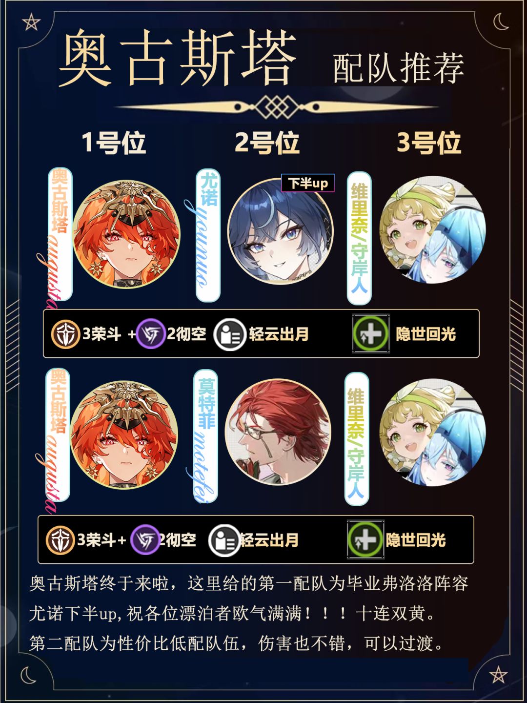 奥古斯塔配队攻略 2