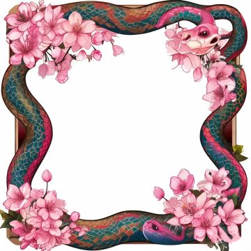 「头像框设计大赛」+蛇年花季