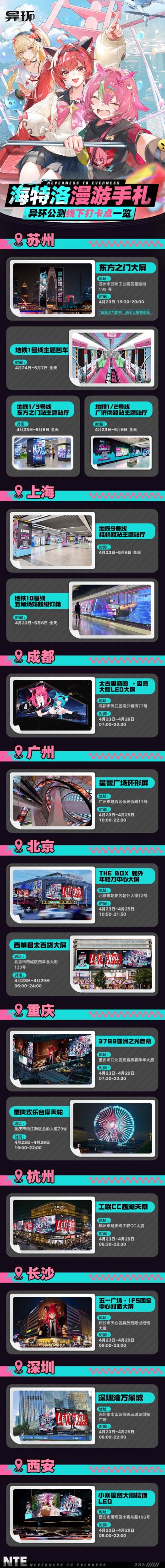 《异环》公测线下打卡点一览丨海特洛漫游手札