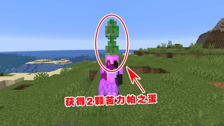 我的世界Him传说48:获得2颗苦力帕之蛋,解锁新成就红配绿!截图