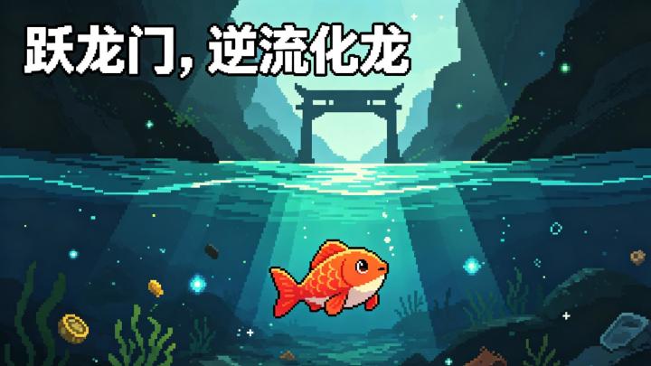收集灵气躲避危机,小鲤鱼能否跃过龙门截图