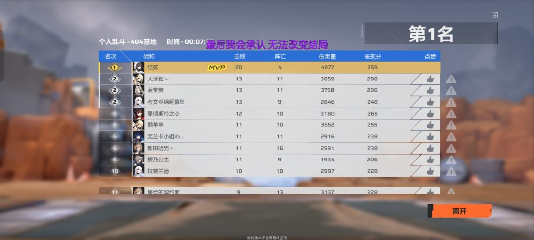 这次测试还会更新绯纱吗 1