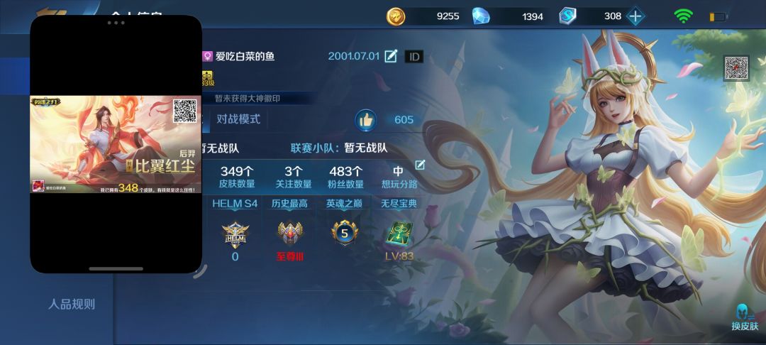 后羿新皮肤到手 1