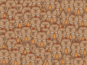 找到藏在卡皮巴拉里面的栗子！