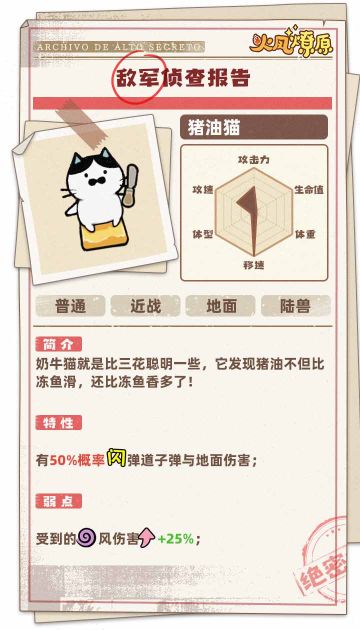 【小兵图鉴】猪油猫