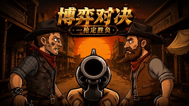 两颗实弹,轮流开枪,谁会先炸膛?心理博弈游戏【左轮对决】截图