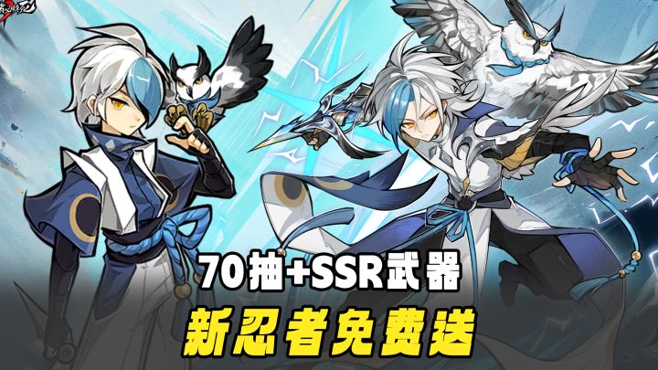 送70抽+连携忍者！控制+无敌，全新雷系忍者【雷羿·银枭】登场！截图