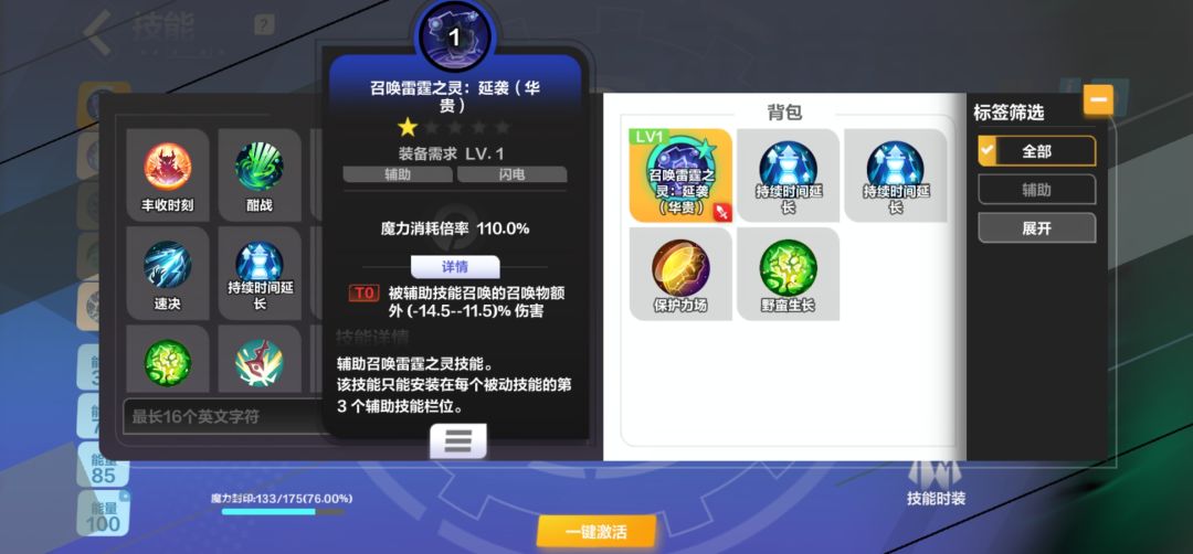 装备辅助技能安不上 1