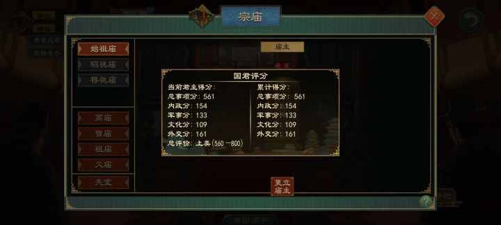 现在外交分最高我禅让给储君怎么刷不出来武谥号了，刷了好几次了截图
