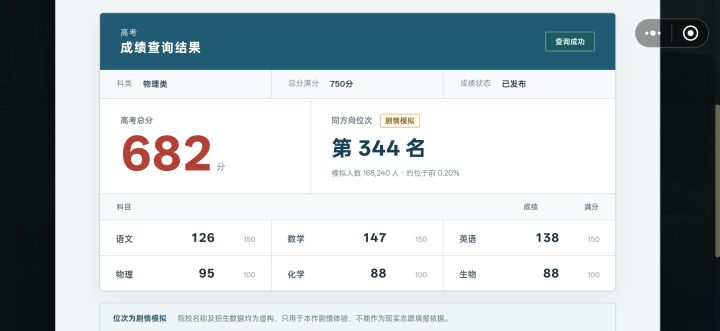 这个分数很满意了截图