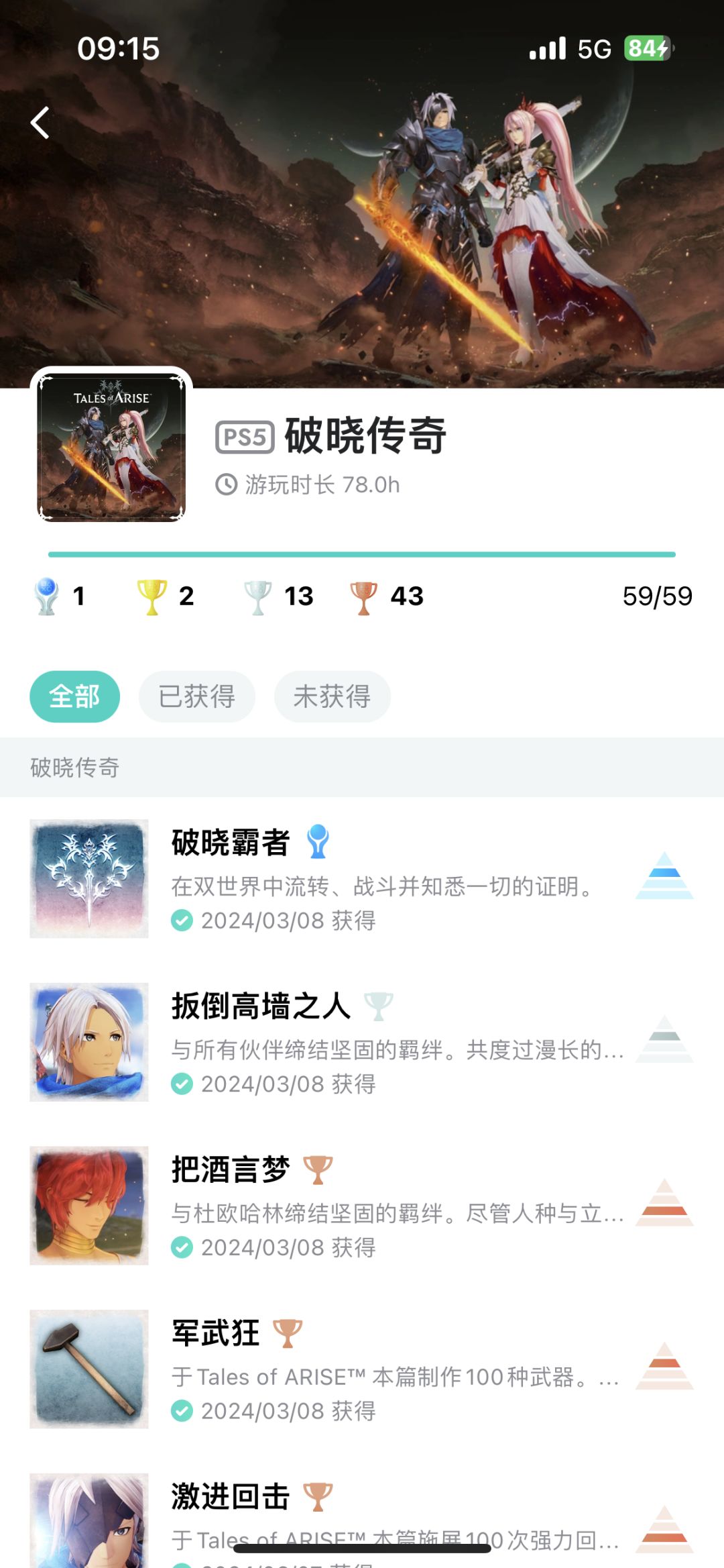 纪念几个ps游戏白金杯 2