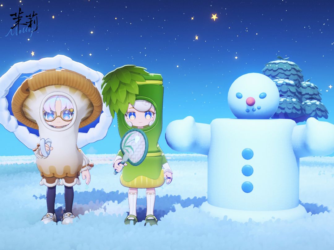 杏鲍菇!竹子?堆雪人!☃️ 2