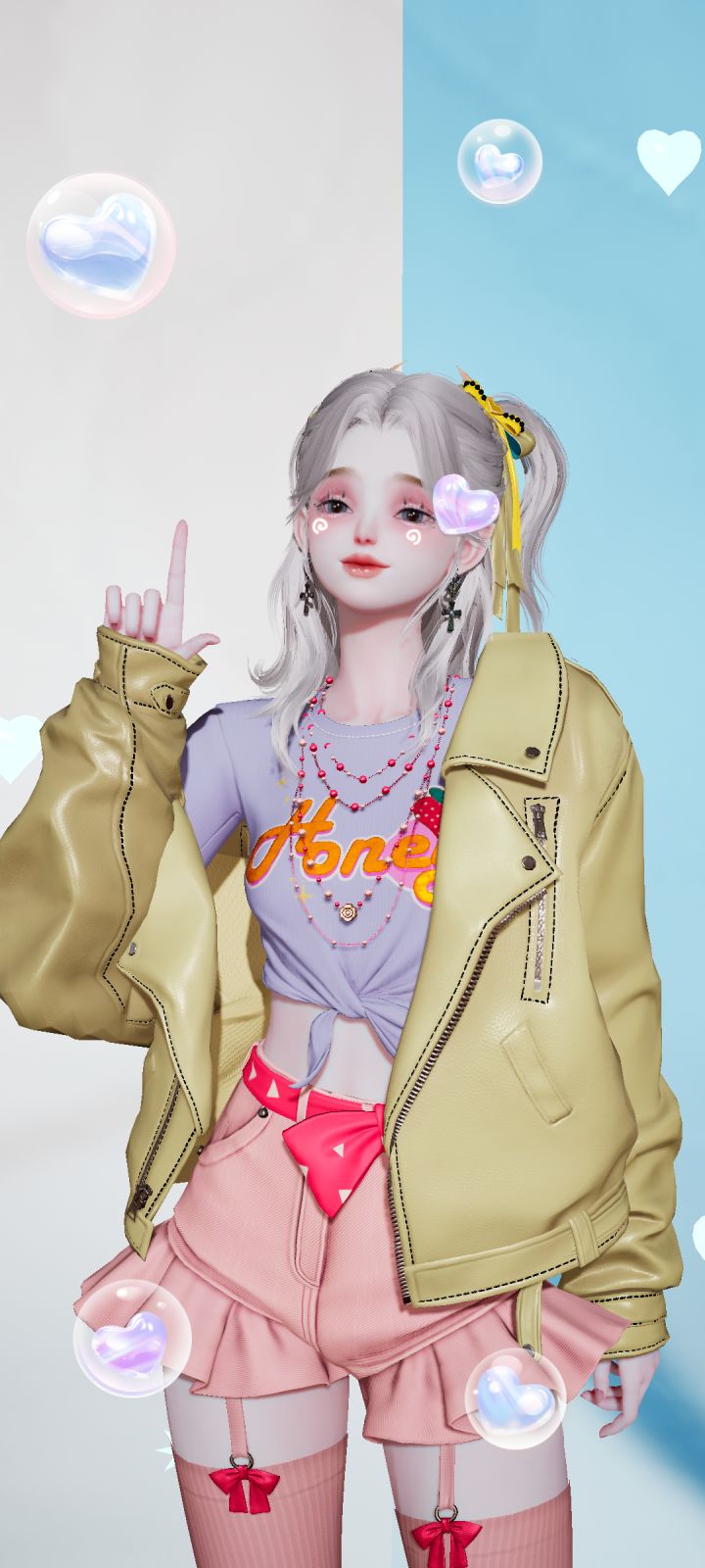 单纯分享一下女儿的美貌以及一些穿搭截图