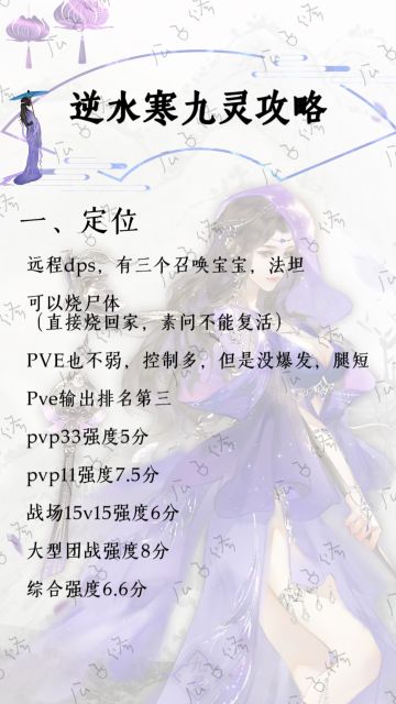 逆水寒手游公测九灵最全养成教学