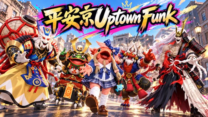 “平安京五帅Uptown Funk”截图