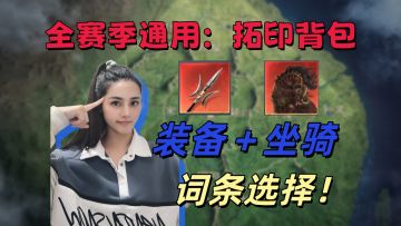 全赛季通用：拓印背包装备和坐骑词条选择！【三国谋定天下】