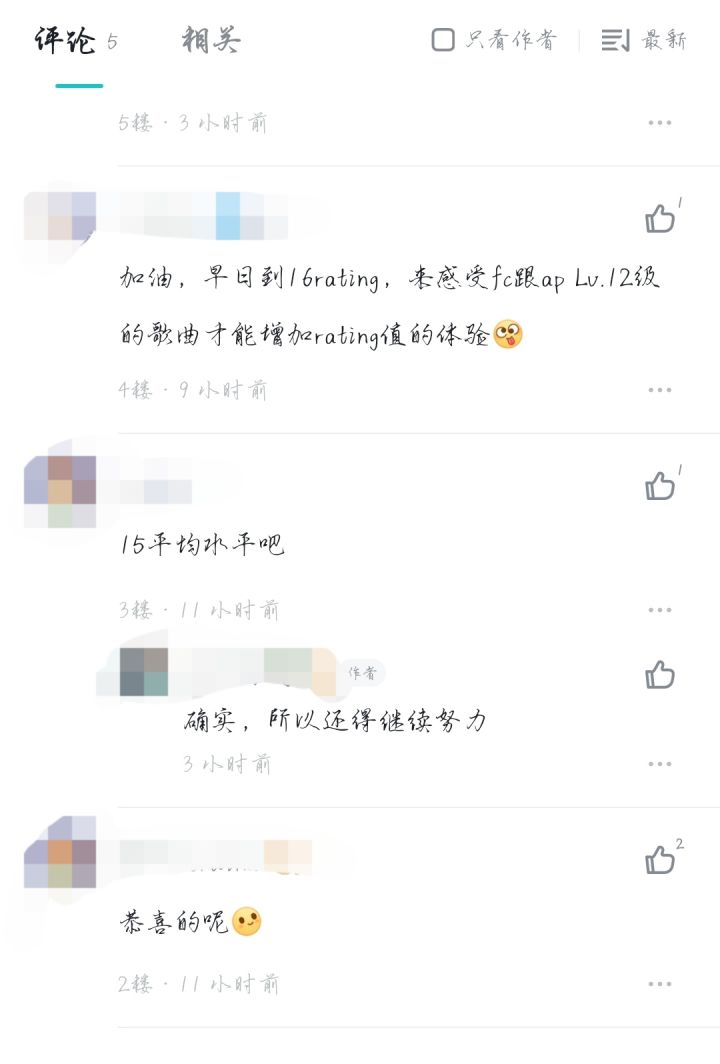 问问大家的Rating有多少截图