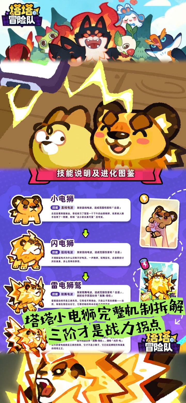 塔塔小电狮完整机制拆解,三阶才是战力拐点截图