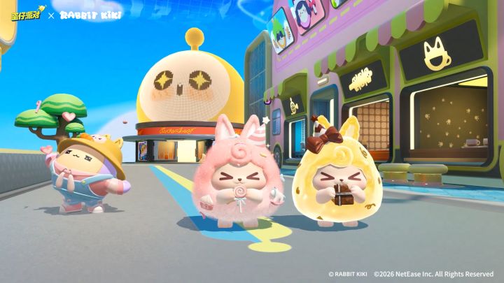 《蛋仔派对》× RABBIT KIKI联动展示PV截图