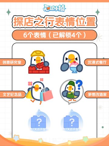 探店之行表情位置攻略【已解锁4个】