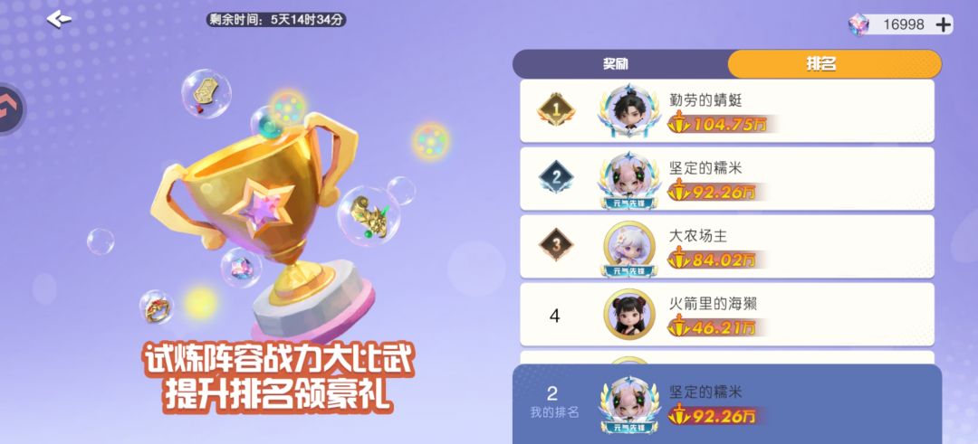 这三个冲榜是开服一周内的 3