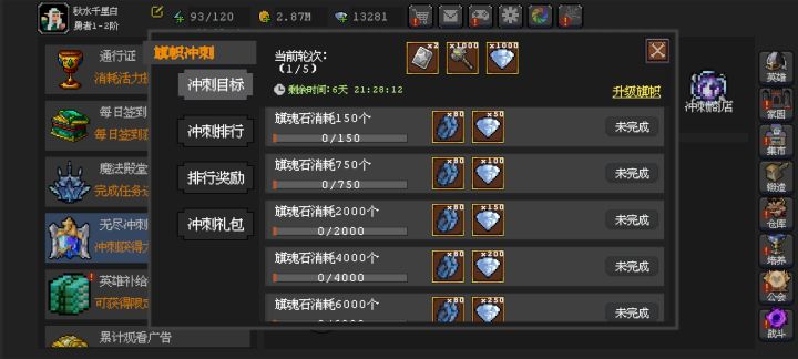 冲刺活动是随机开放的吗?截图