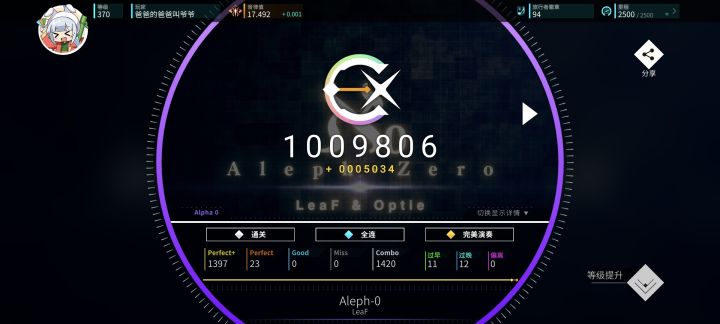 Rating 17.5达成!截图
