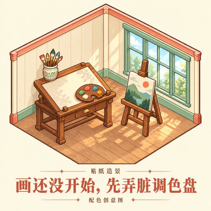 画室太整齐,反而不敢下笔了截图