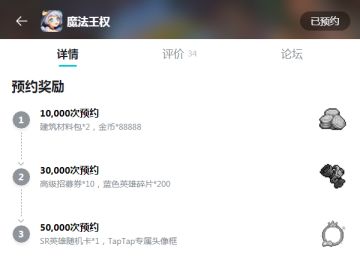 宣布一个好消息：《魔法王权》TapTap预约里程碑开启啦！