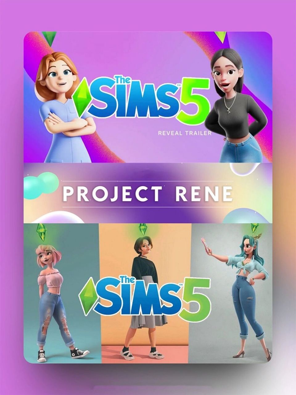 模拟人生5即将发布 PC手机平台互通 - Project Rene-模拟人生攻略 - TapTap Project Rene-模拟人生论坛