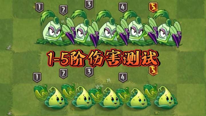 pvz：1-5阶伤害测试，秋葵vs火鸡，巨人克星有何不同？截图