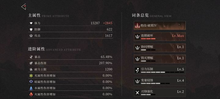 遥光白板功击面板截图